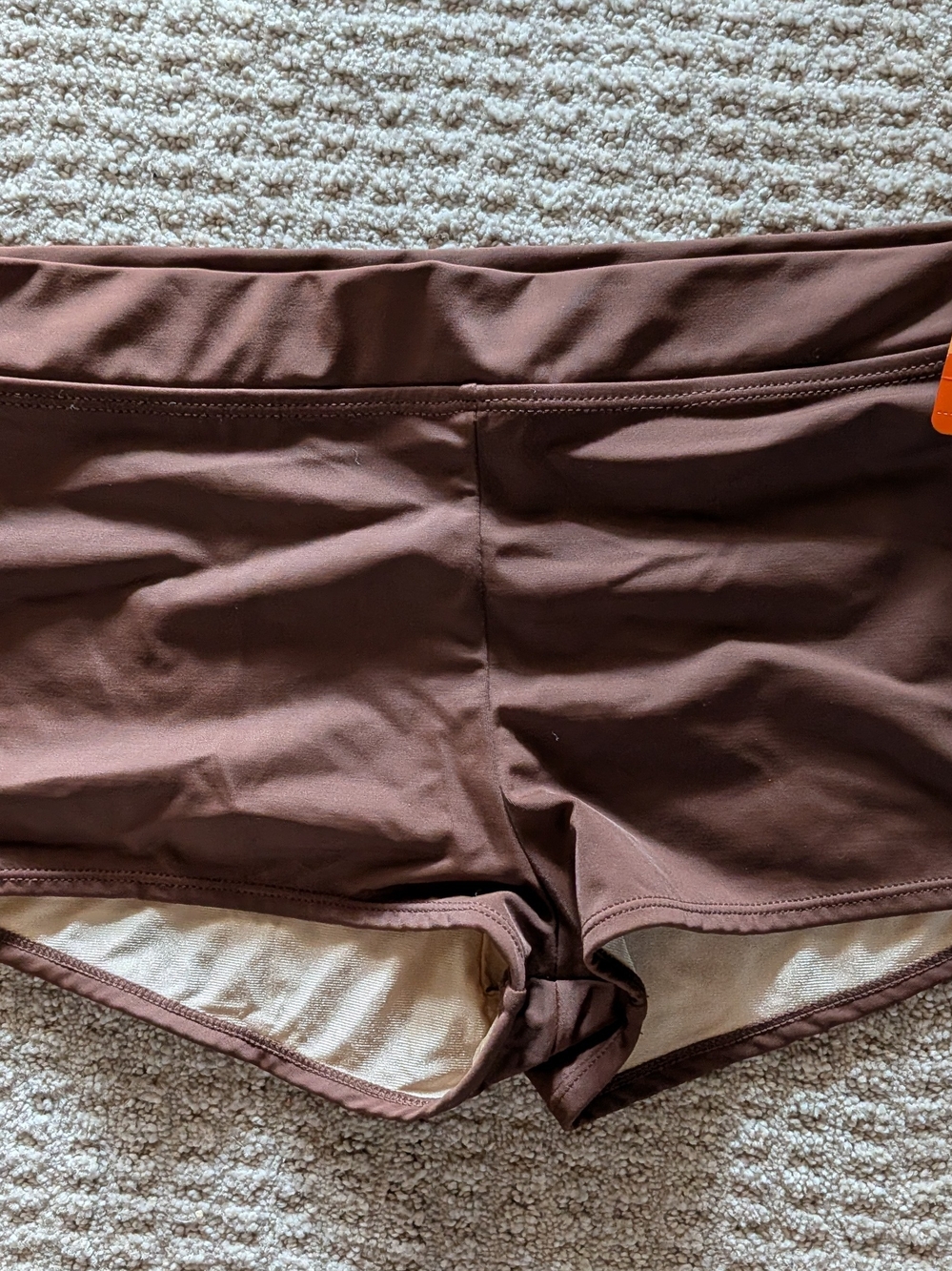 Tropical Escape Women's Brown Swim Boyshorts...New With Tags